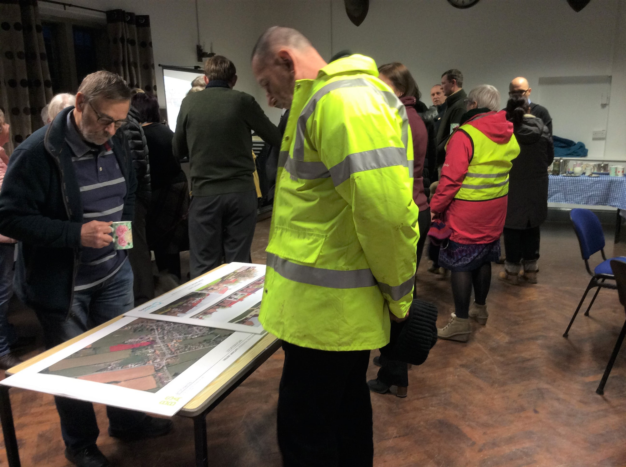 Residents of the parish attending a Neighbourhood Plan Meeting